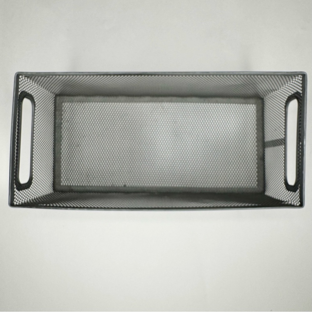 METAL GRID CONTAINER ORGANIZER STORAGE BOX